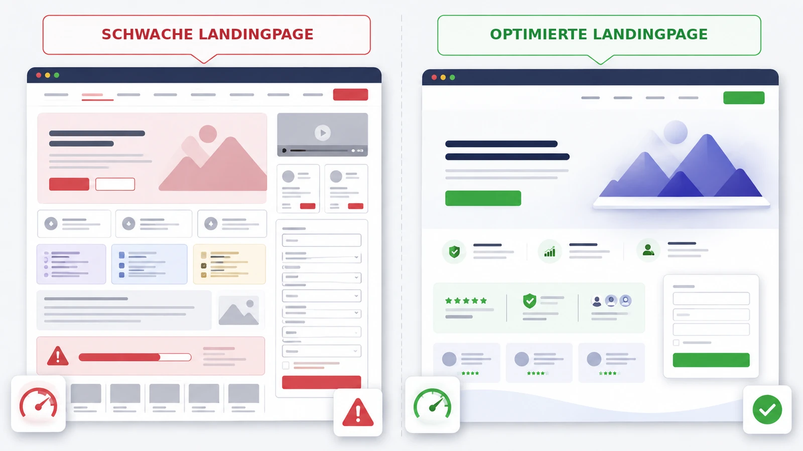 Häufige Fehler bei der Landingpage-Optimierung