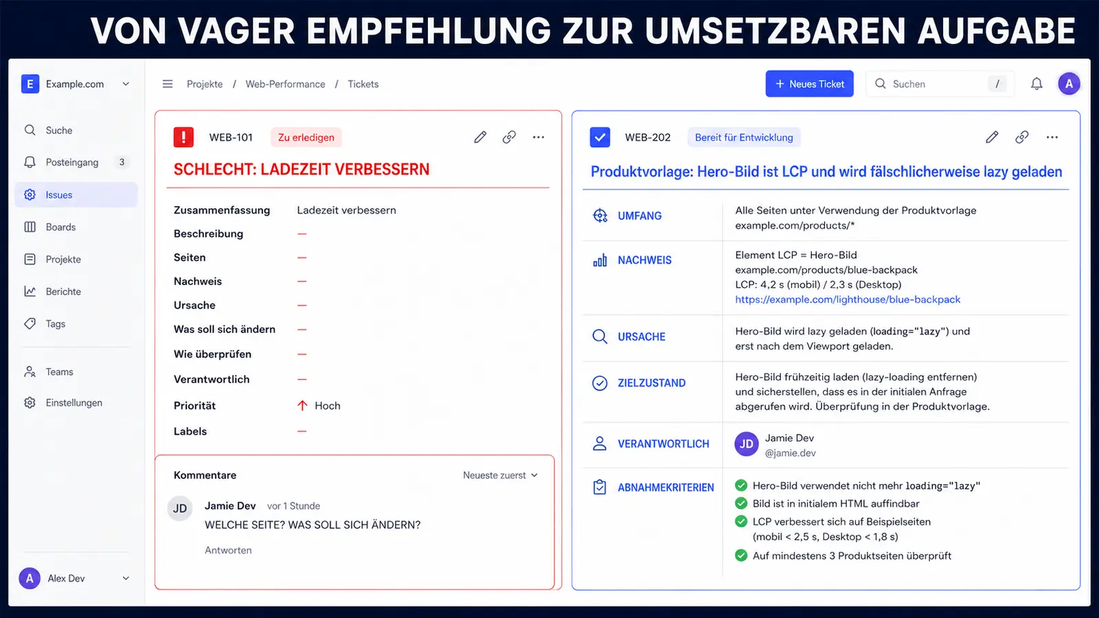 SEO-Maßnahmen formulieren, die niemand umsetzen kann