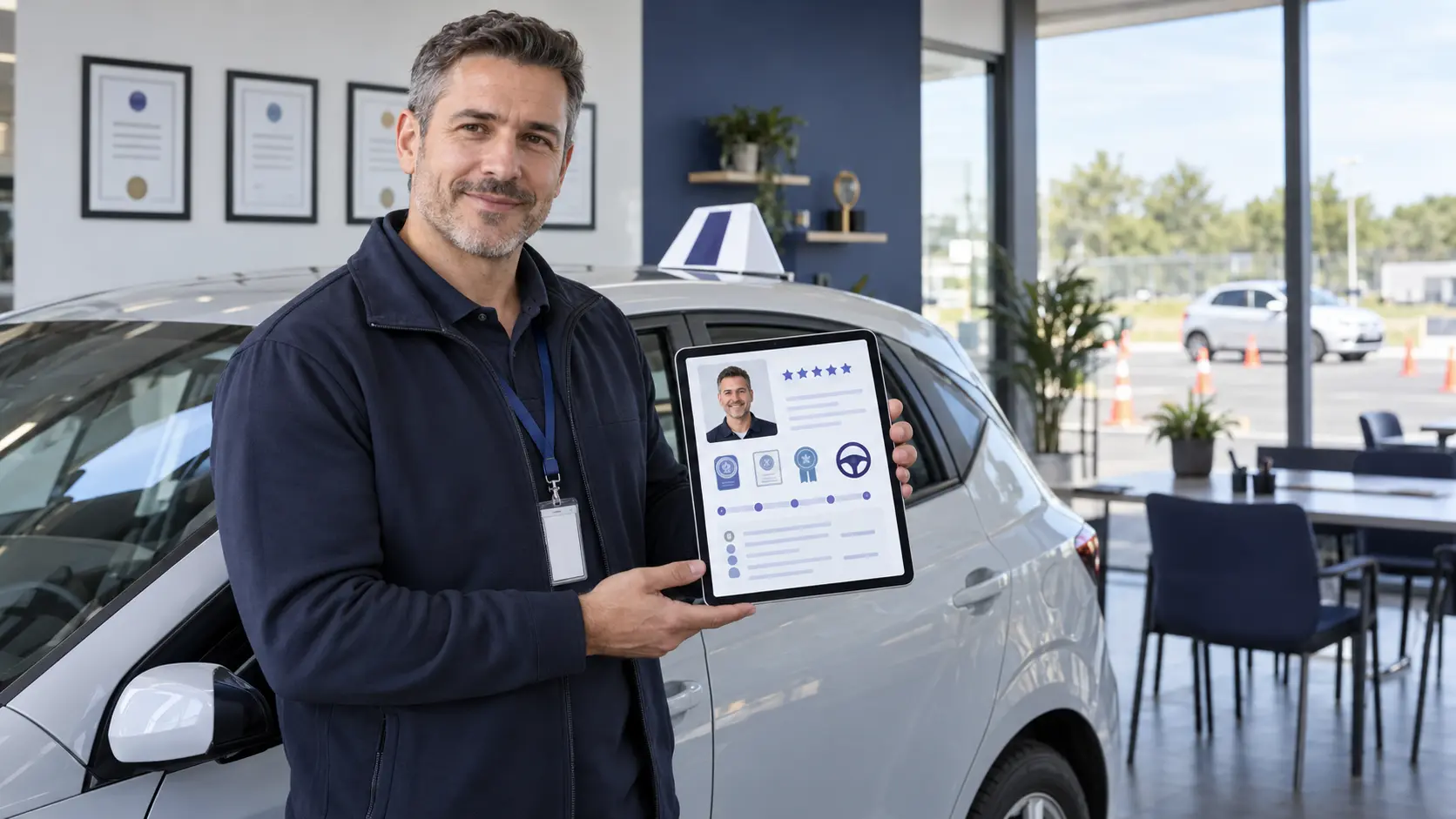 driving instructor profile for website