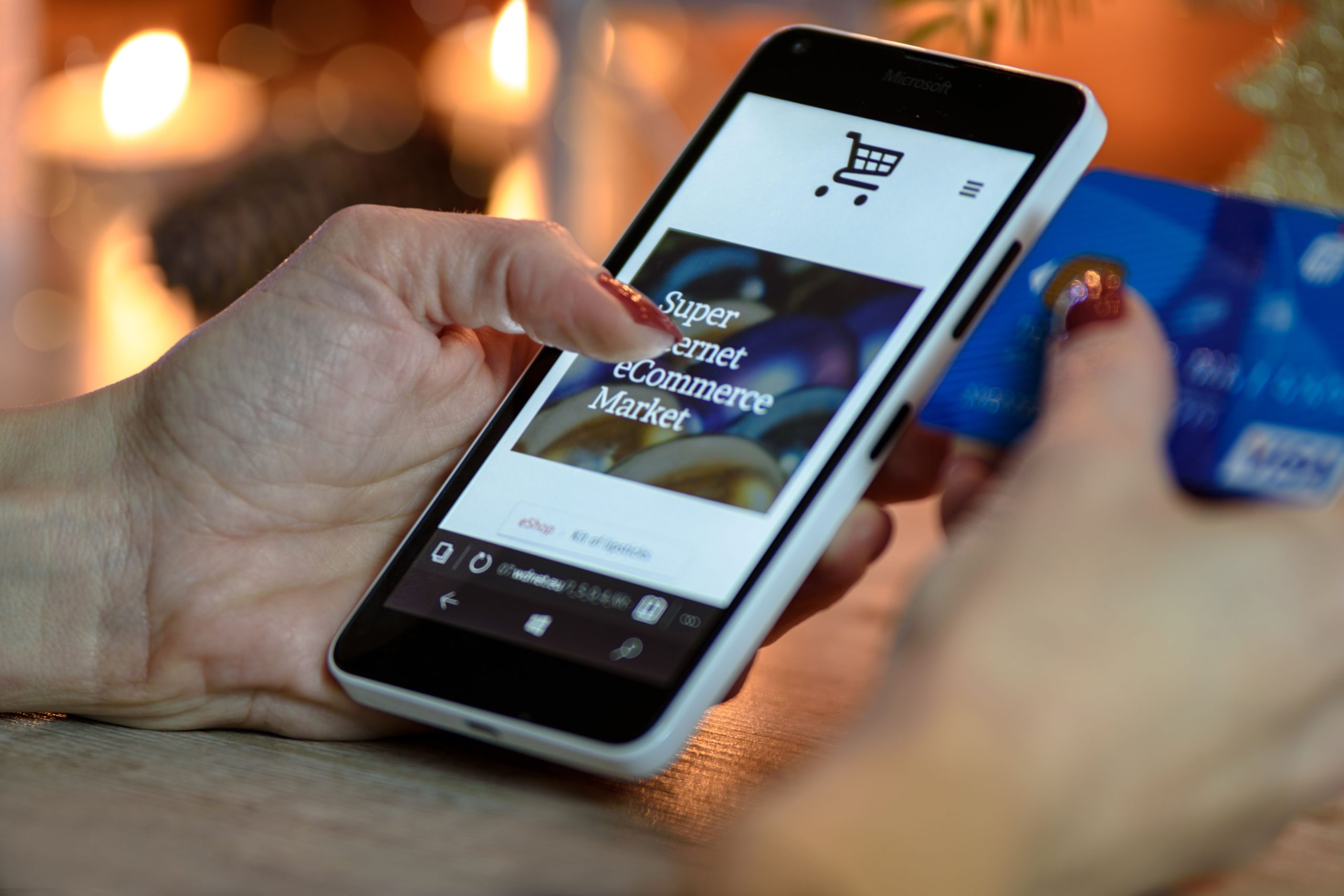 E-commerce shopping dashboard with Google Ads performance metrics on screen